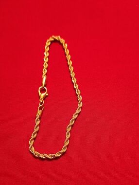 Gold Rope Chain Bracelet - Women Jewelry
